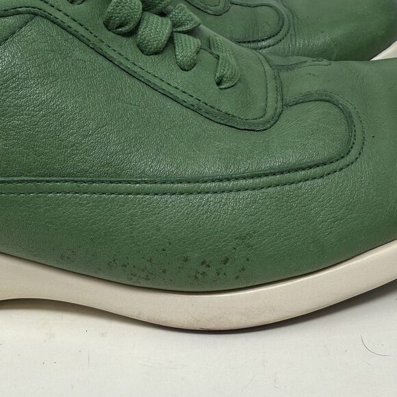 Cole Haan Air Conner Shoes Mens 11.5 M Green Leather Casual Comfort Sneakers - Picture 3 of 16